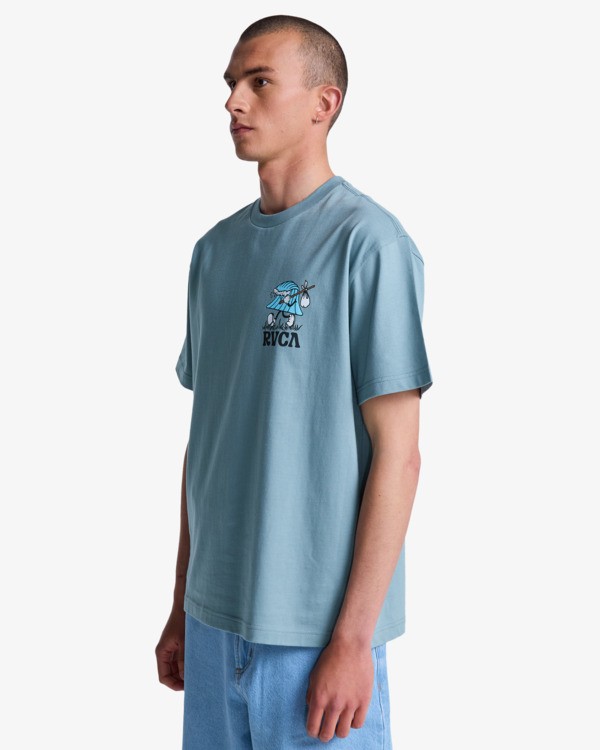 3 Keep Lookin - T-Shirt &agrave; manches courtes pour Homme Gris EVYZT00331 RVCA