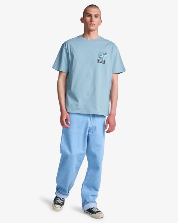 5 Keep Lookin - T-Shirt &agrave; manches courtes pour Homme Gris EVYZT00331 RVCA