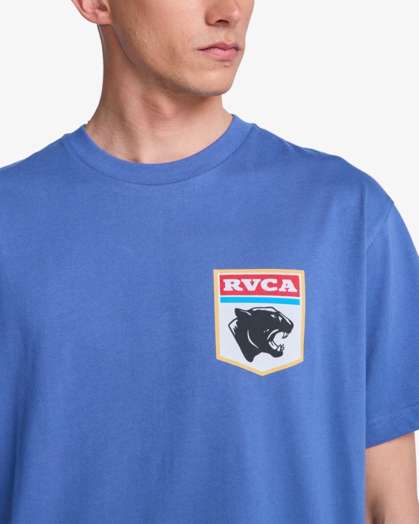 4 Pantero - Short Sleeve T-Shirt for Men Purple EVYZT00333 RVCA