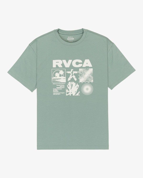 1 RVCA Program - Short Sleeve T-Shirt for Men Gray EVYZT00334 RVCA