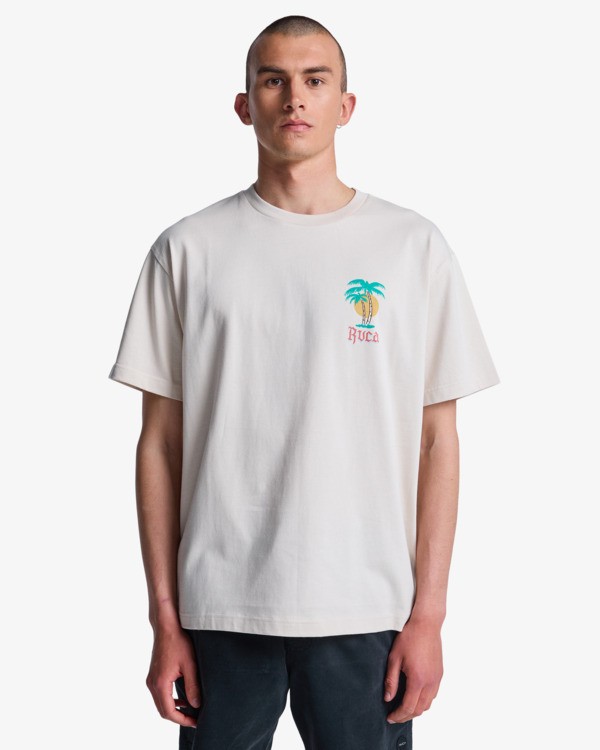 2 Frond Mural - T-Shirt f&uuml;r M&auml;nner Grau EVYZT00335 RVCA