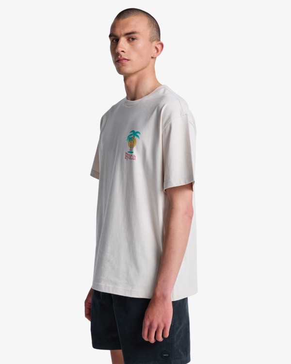 3 Frond Mural - T-Shirt f&uuml;r M&auml;nner Grau EVYZT00335 RVCA