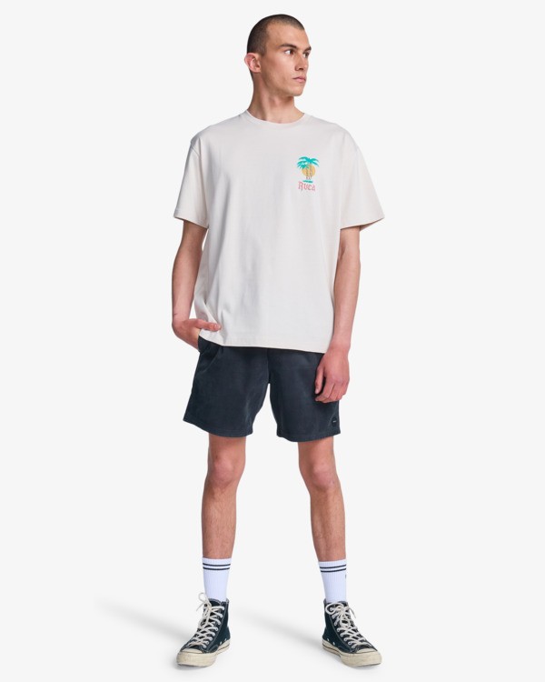 5 Frond Mural - T-Shirt f&uuml;r M&auml;nner Grau EVYZT00335 RVCA