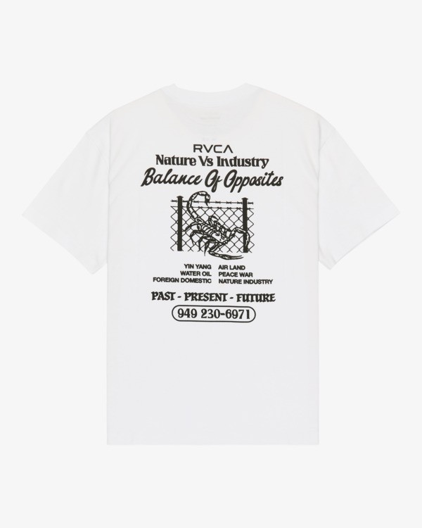 0 Security Code - T-shirt de manga curta para Homem Branco EVYZT00336 RVCA