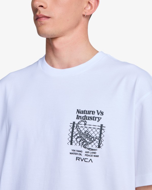 4 Security Code - T-shirt de manga curta para Homem Branco EVYZT00336 RVCA