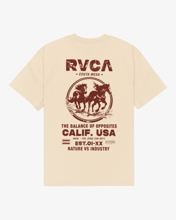 0 Ride Free - Maglietta da Uomo Gray EVYZT00337 RVCA