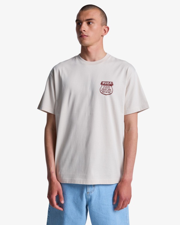 2 Ride Free - Maglietta da Uomo Gray EVYZT00337 RVCA