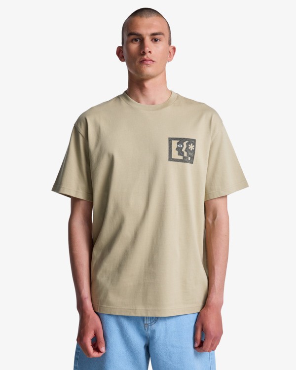 2 Face To Face - T-Shirt for Men Green EVYZT00339 RVCA