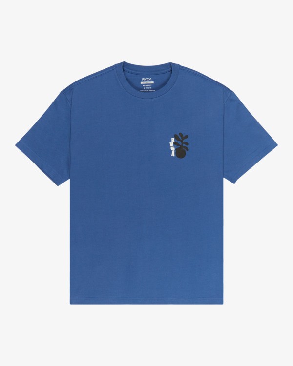 1 Cut Out - Short Sleeve T-Shirt for Men Purple EVYZT00340 RVCA