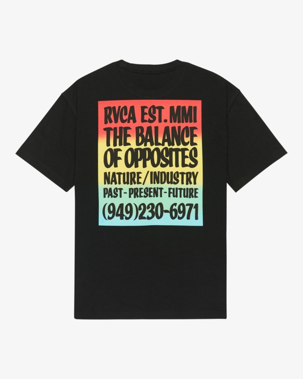 0 Screen Fade - T-Shirt &agrave; manches courtes pour Homme Noir EVYZT00345 RVCA