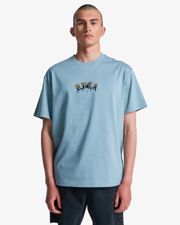 2 Olde RVCA - Maglietta da Uomo Gray EVYZT00346 RVCA