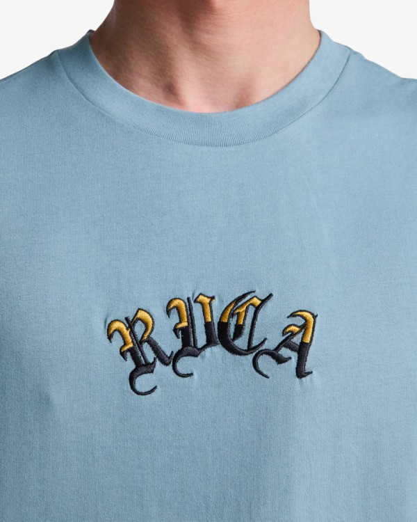 4 Olde RVCA - Maglietta da Uomo Gray EVYZT00346 RVCA