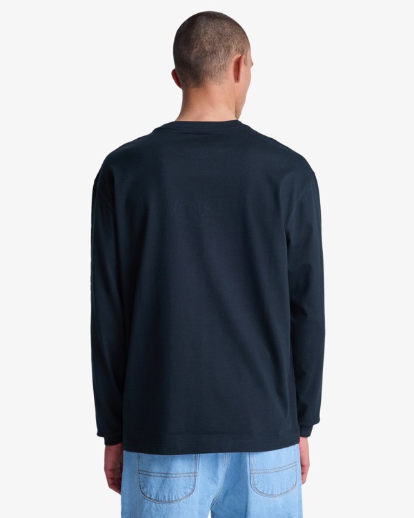 6 Retract - Long Sleeve T-Shirt for Men Black EVYZT00348 RVCA