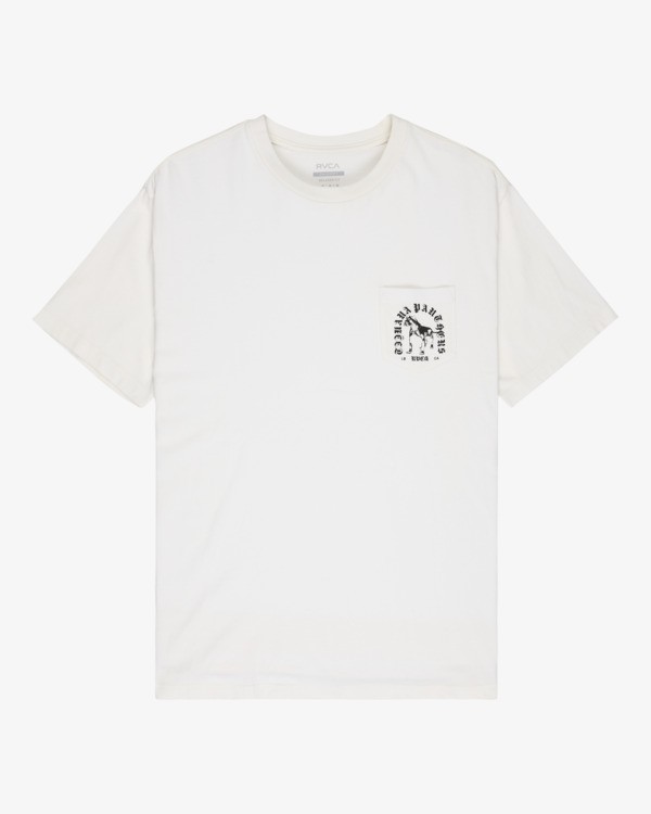 1 Bad Panther - Short Sleeve T-Shirt for Men White EVYZT00351 RVCA