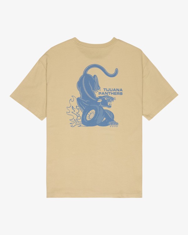 0 Burner - Short Sleeve T-Shirt for Men Beige EVYZT00352 RVCA