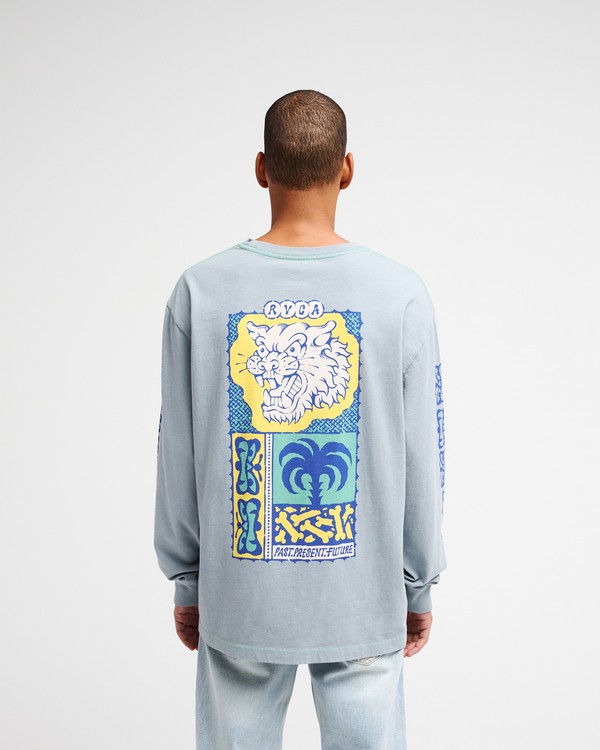 3 Dalas Tiger Palm Bleu EVYZT00371 RVCA