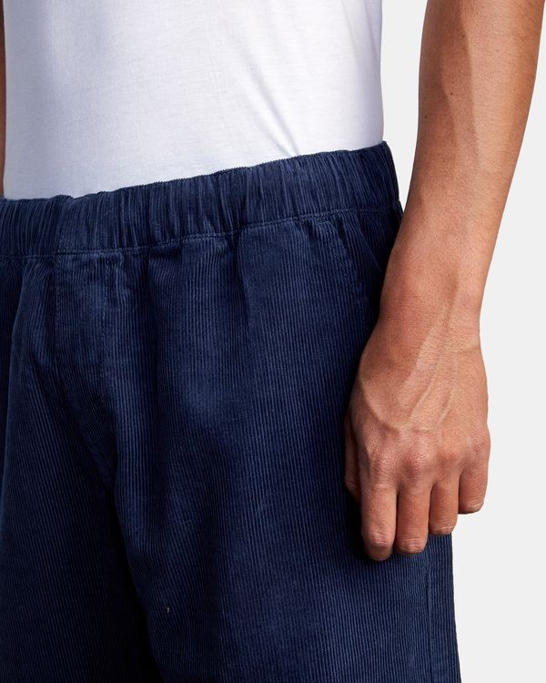 2 Americana Elastic - Elasticated Twill Trousers for Men Blue F1PTRHRVF2 RVCA