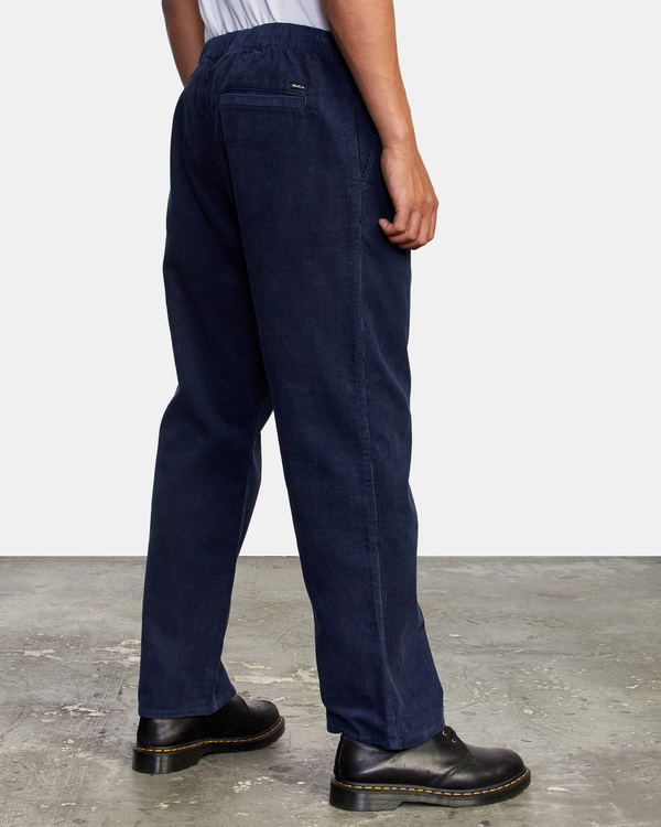 4 Americana Elastic - Elasticated Twill Trousers for Men Blue F1PTRHRVF2 RVCA