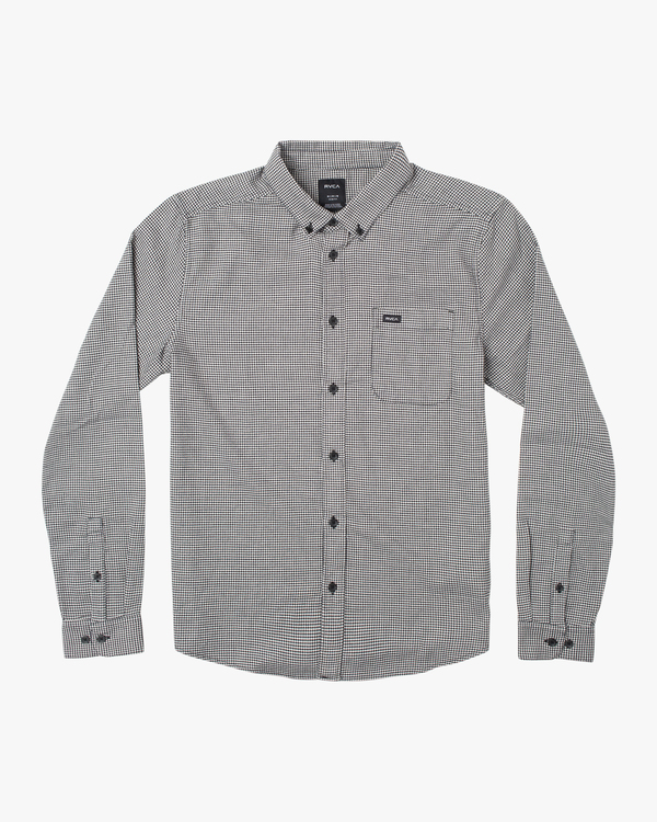 0 Thatll Do Micro Check - Long Sleeve Shirt for Men  F1SHRHRVF2 RVCA
