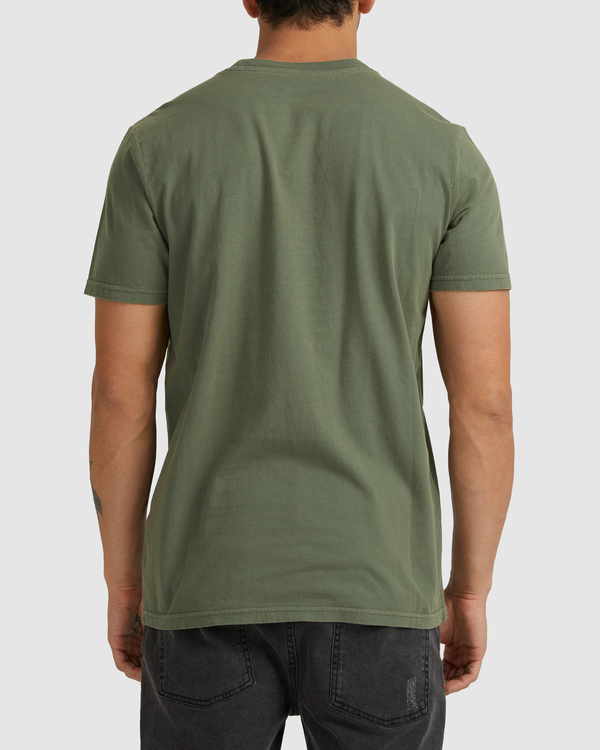 9 RVCA Washed - Maglietta da Uomo Green F1SSSMRVF2 RVCA