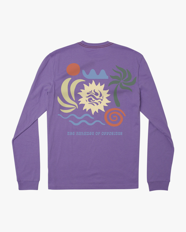 1 Breeze - Long Sleeve T-Shirt for Boys Purple F2LSRARVF2 RVCA
