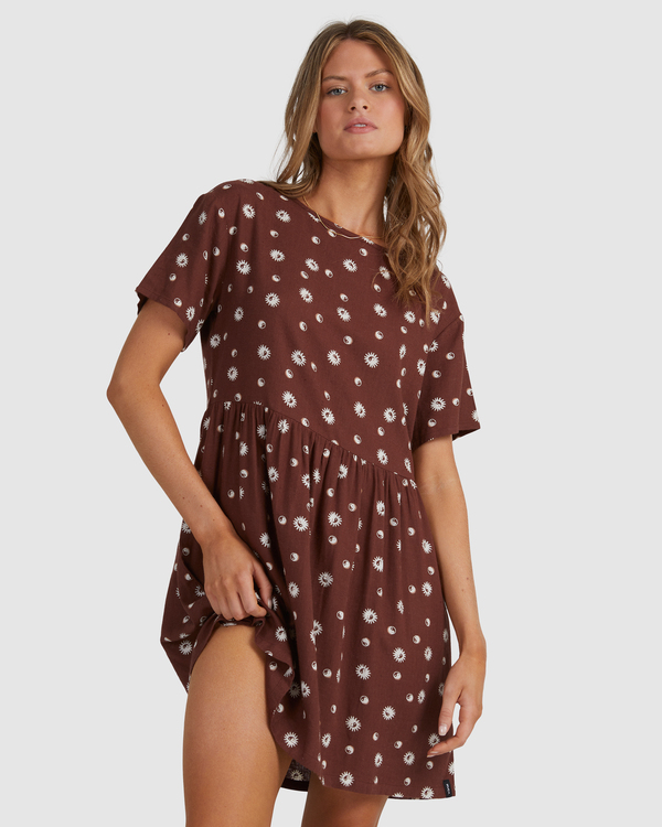 4 Balance Act - Vestito babydoll da Donna Brown F3DRRFRVF2 RVCA