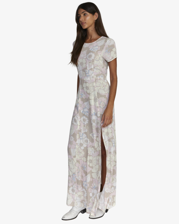 3 Lunch Date - Maxi Dress for Women Beige F3DRRMRVF2 RVCA
