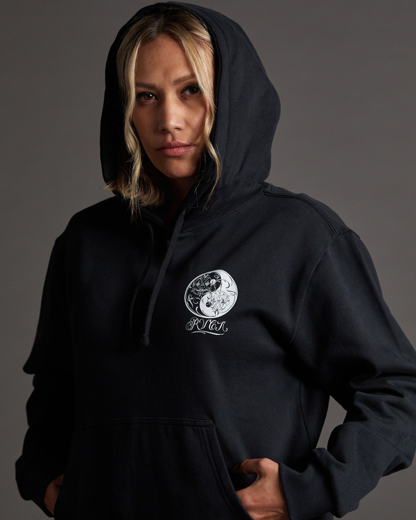 4 Mister Cartoon Yin Yang - Kapuzenpulli für Frauen Schwarz F3HORDRVF2 RVCA