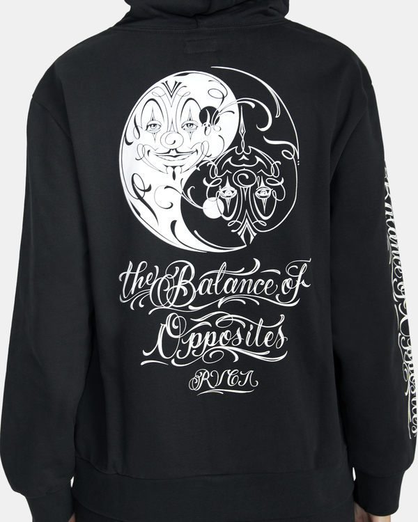 7 Mister Cartoon Yin Yang - Kapuzenpulli für Frauen Schwarz F3HORDRVF2 RVCA