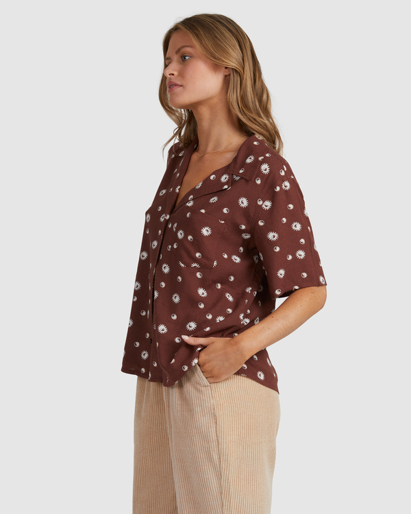 3 Balance Act - Chemise manches courtes pour Femme  F3SHRARVF2 RVCA