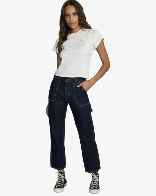 3 Mycelium - T-shirt pour Femme Blanc F3SSRLRVF2 RVCA