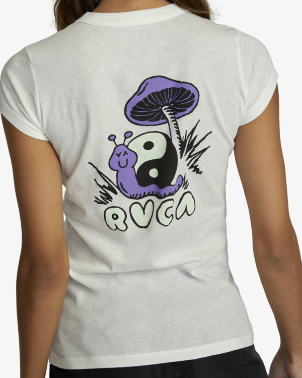 6 Trippy Snail - T-shirt pour Femme Blanc F3SSRTRVF2 RVCA