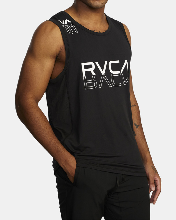 4 Sport Vent Copy Kit - Tie-Dyed Tank Top for Men Black F4KTMBRVF2 RVCA