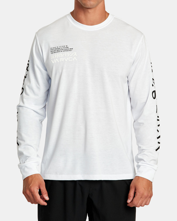 0 Rvca Hiragana - Long Sleeve T-Shirt for Men White F4LSMBRVF2 RVCA