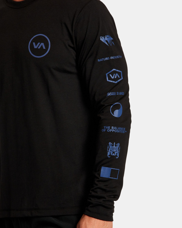 2 Tri Balance - Long Sleeve T-Shirt for Men  F4LSMCRVF2 RVCA