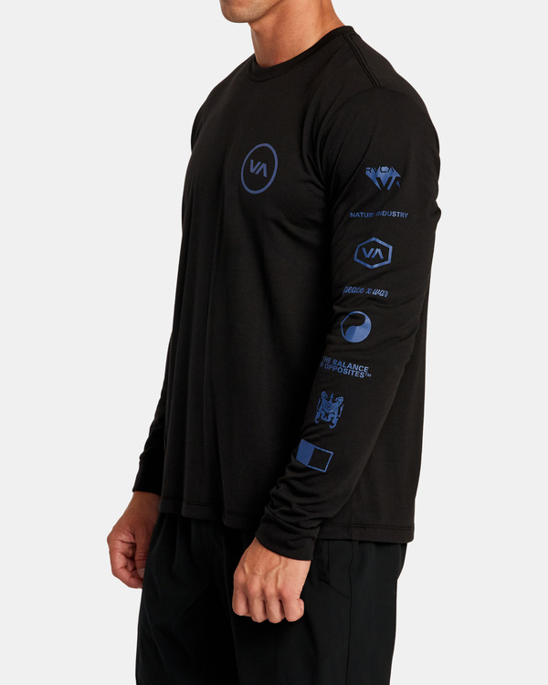 3 Tri Balance - Long Sleeve T-Shirt for Men  F4LSMCRVF2 RVCA