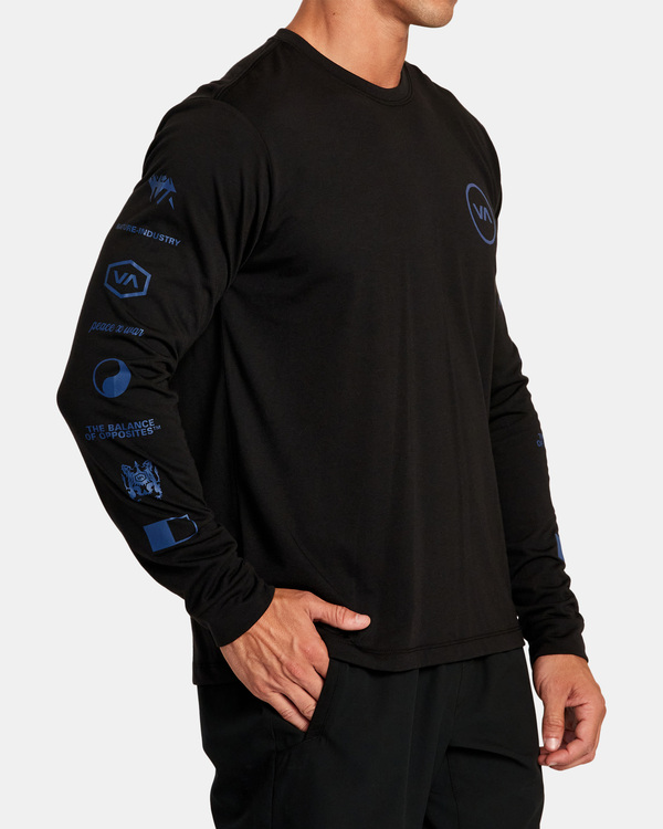 4 Tri Balance - Long Sleeve T-Shirt for Men  F4LSMCRVF2 RVCA