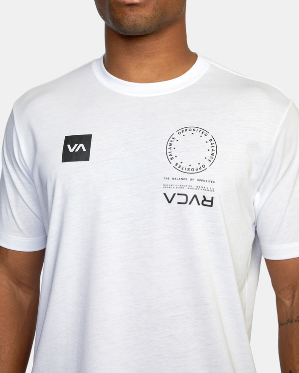 4 VA Mark - T-Shirt for Men White F4SSMFRVF2 RVCA