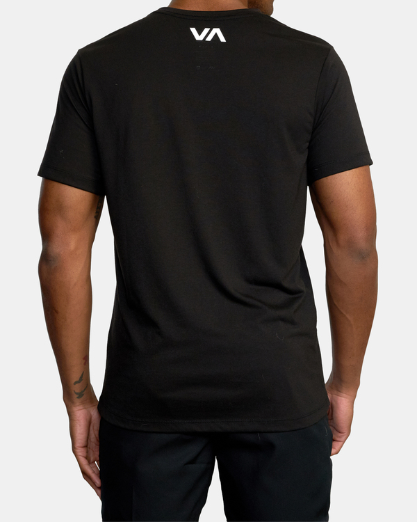 3 VA RVCA Blur - T-shirt pour Homme Noir F4SSMGRVF2 RVCA