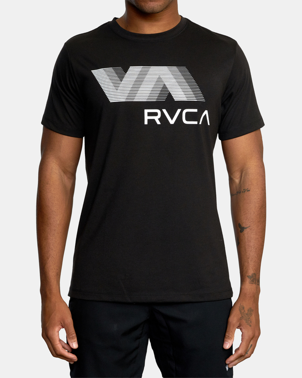 2 VA RVCA Blur - T-shirt pour Homme Noir F4SSMGRVF2 RVCA