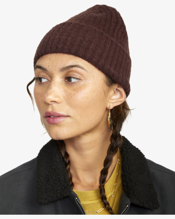 1 Warm Eyes - Beanie Brown F9BNRDRVF2 RVCA
