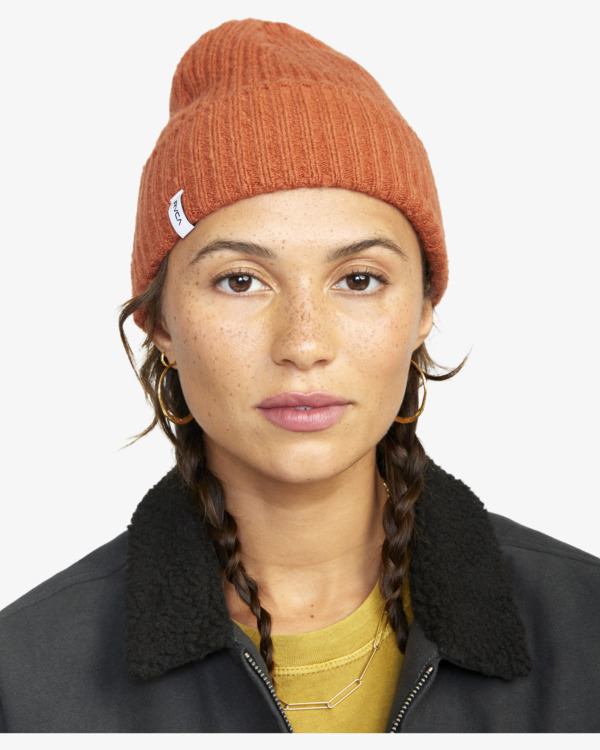 0 Warm Eyes - Beanie Braun F9BNRDRVF2 RVCA