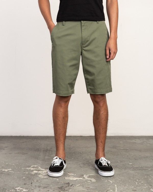 0 Weekend Stretch  - Stretch Shorts for Men Green H1WKRZRVP8 RVCA
