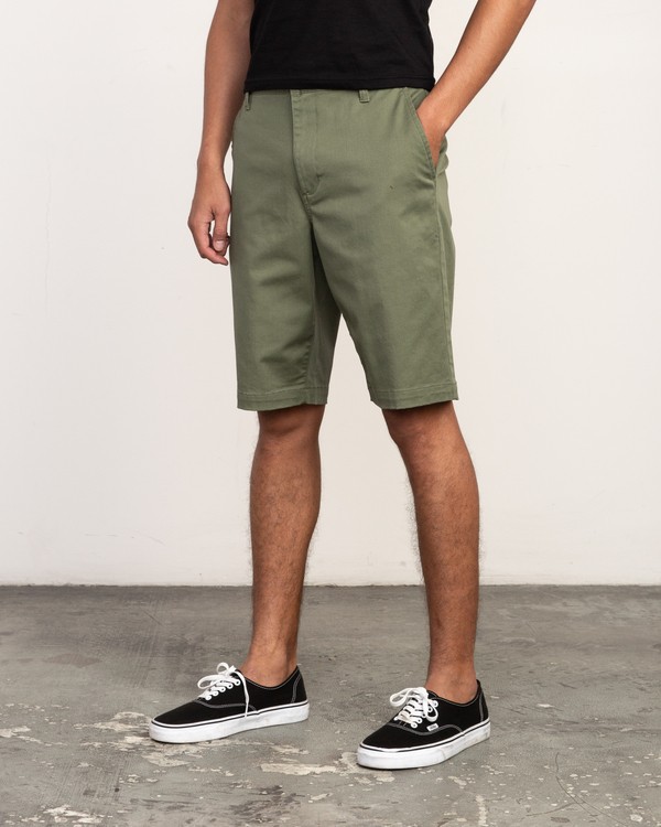 1 Weekend Stretch  - Stretch Shorts for Men Green H1WKRZRVP8 RVCA