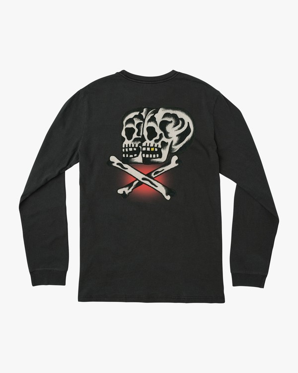 0 DOUBLE SKULL LS  L1LSRBRVF8 RVCA