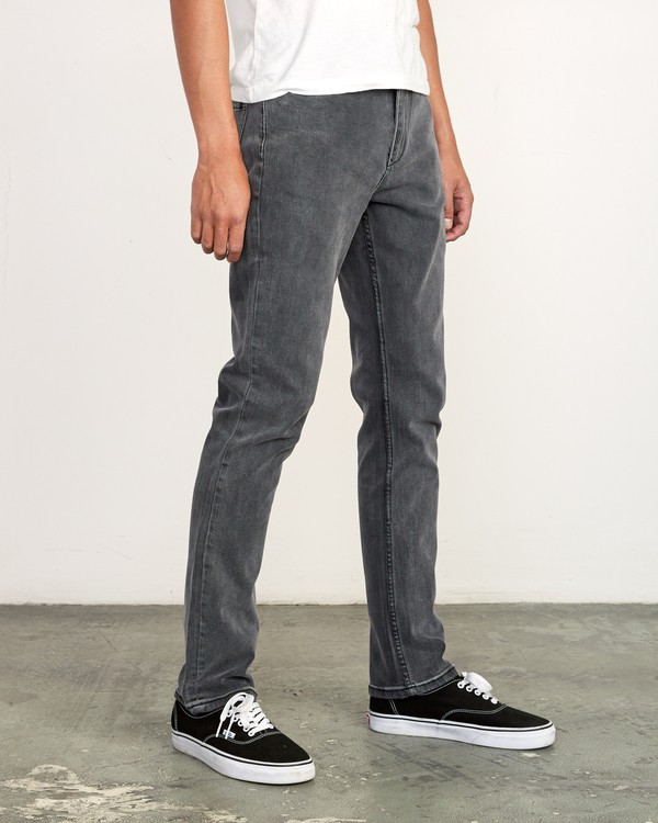 5 Daggers Denim - Pantalones vaqueros con corte ajustado para Hombre Gris L1PNRJRVF8 RVCA
