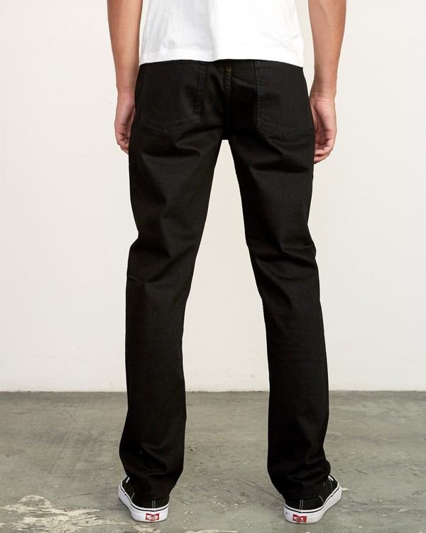 1 Daggers Denim - Slim Fit Denim Jeans for Men Black L1PNRJRVF8 RVCA