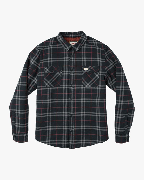 0 AR PLAID LS  L1SHRBRVF8 RVCA