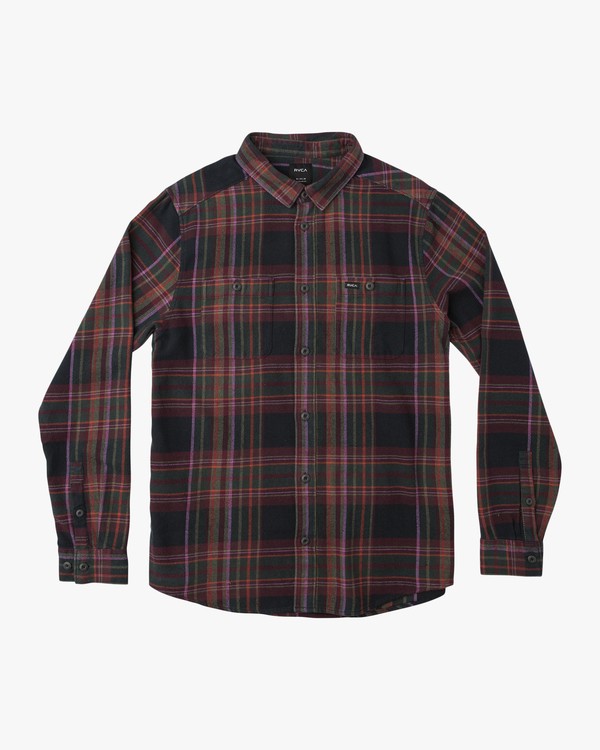0 LUDLOW FLANNEL LS  L1SHRIRVF8 RVCA