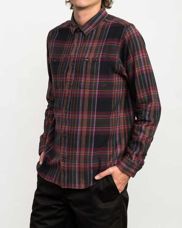 3 LUDLOW FLANNEL LS  L1SHRIRVF8 RVCA